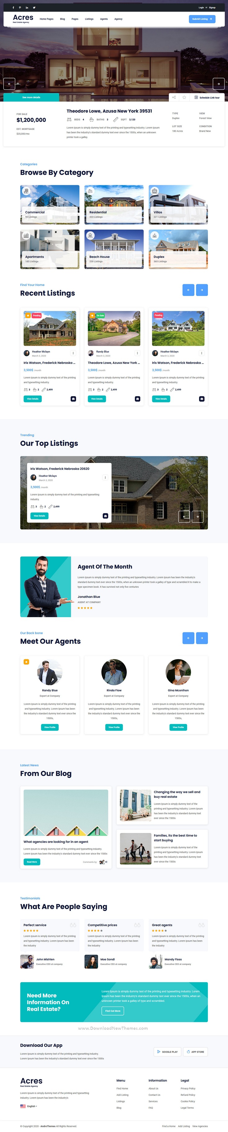 Real Estate React Template