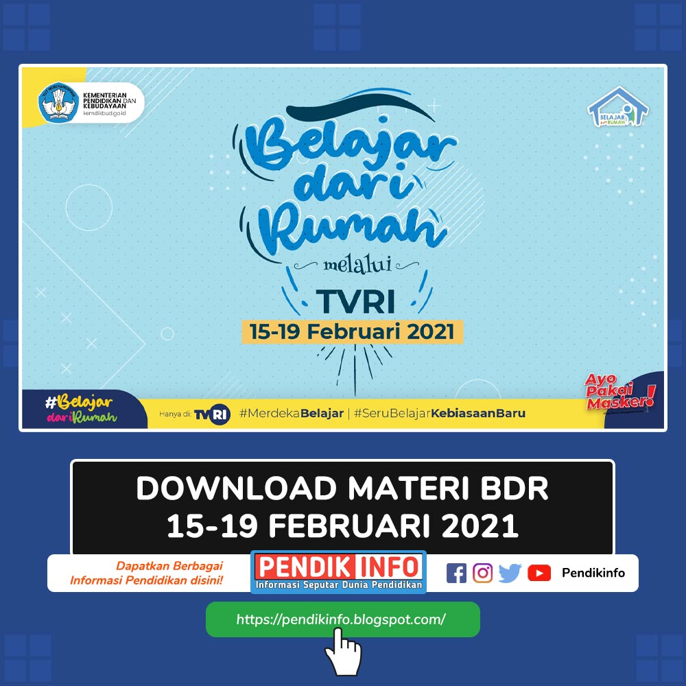 Download Materi BDR 15-19 Februari 2021