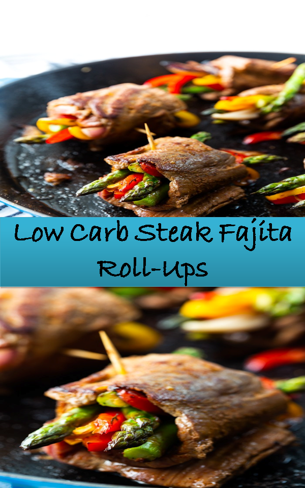 Low Carb Steak Fajita Roll-Ups - MY KITCHEN