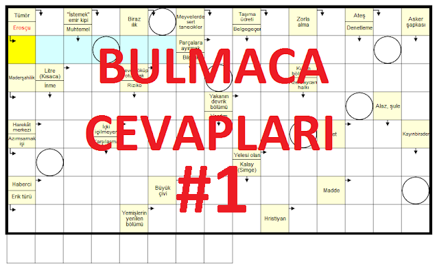 bulmaca cevaplari 1