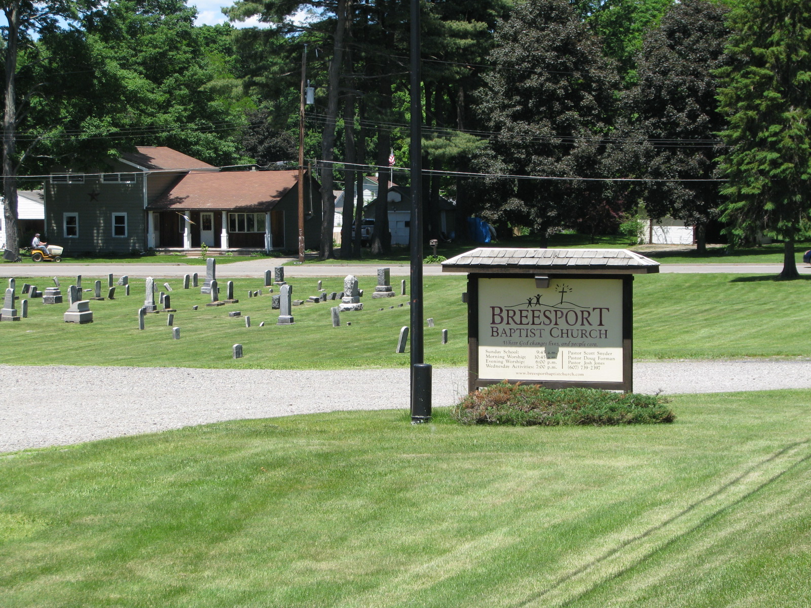 Southern Tier Cemeteries Breesport Baptist Church Cemetery, Breesport, NY