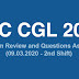 SSC CGL 2019 Exam Review and Questions Asked (09.03.2020 - 2nd Shift)