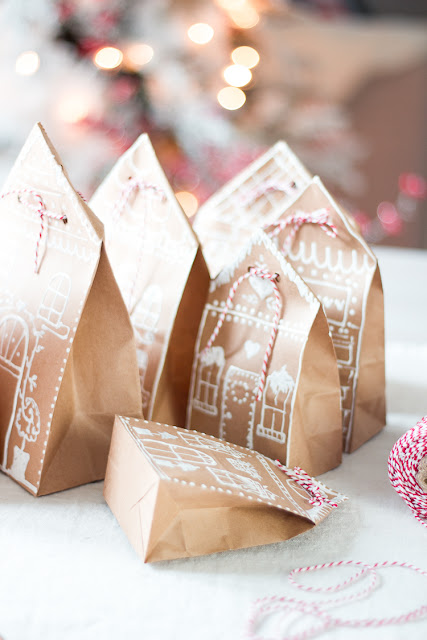 Christmas Gingerbread House Paper Bags