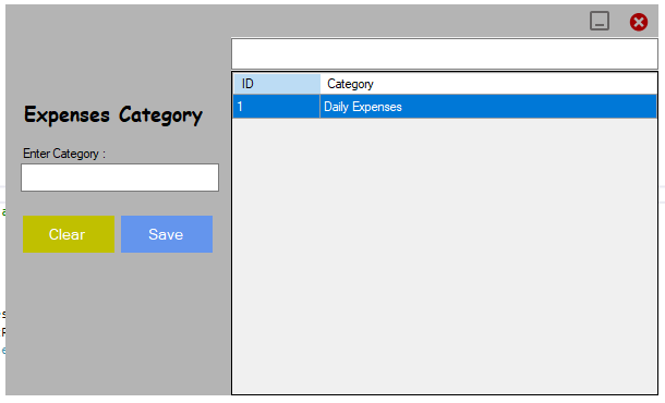 Accounting Project Part 6 Expenses Category Forms in C#