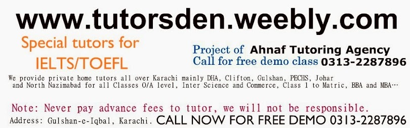 Home Tutor in Karachi for O'level MBA Tuition and online tutoring,Teaching Jobs in pakistan