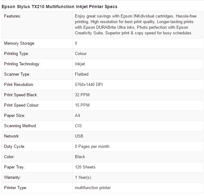 Скачать драйвера на epson stylus tx210