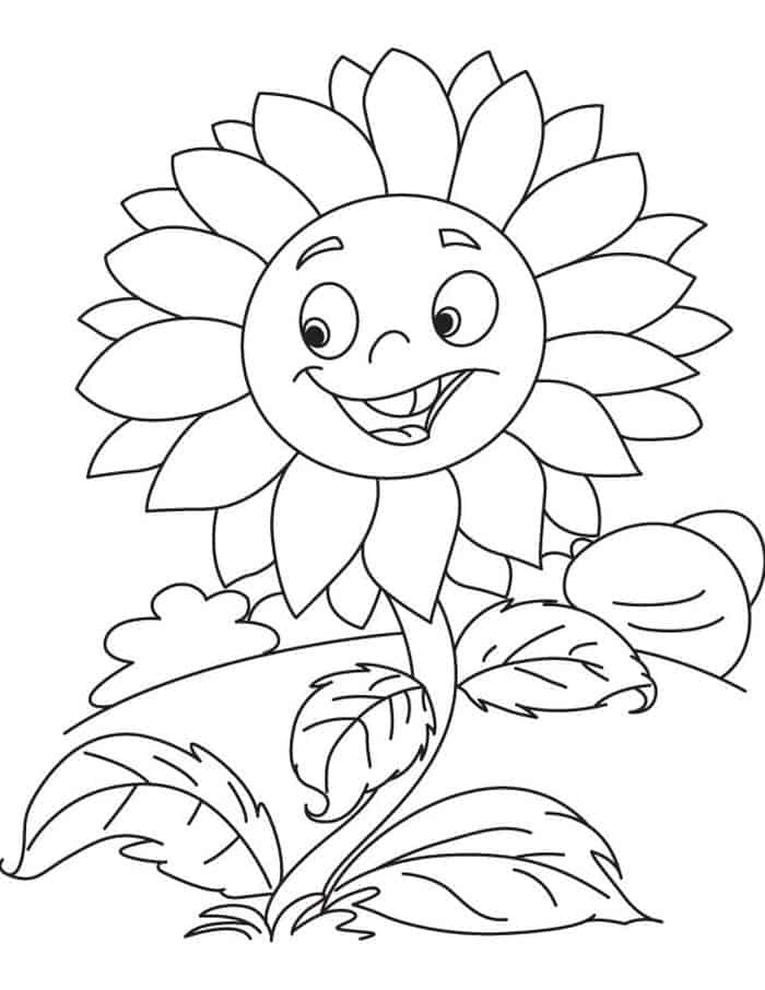 Plants vs zombies sunflower coloring - kimine