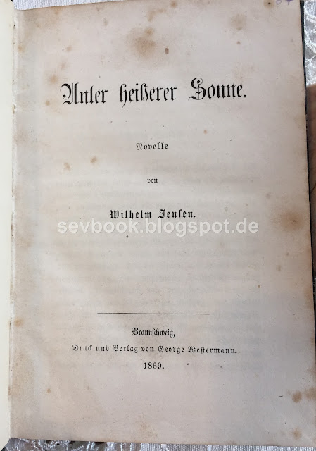 Unter heißer Sonne, Novelle von Jensen Wilhelm 1869