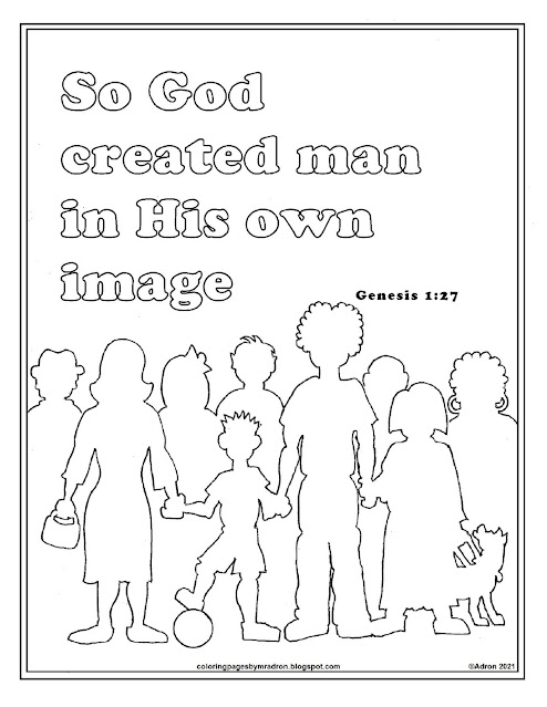 Genesis 1 1 Coloring Page Coloring Pages