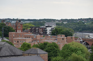 Maling Court rooftops from Byker Bridge