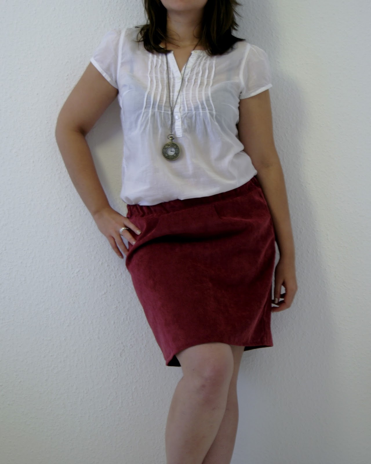 Knitting Cake: Jupe en velours home made!