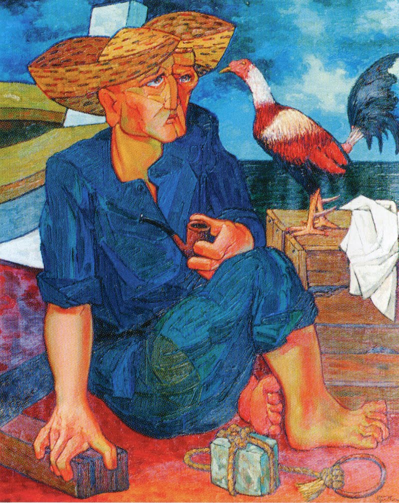 ESPUELA Y FISCORNO “Pescador con gallo”, de Juan Guillermo
