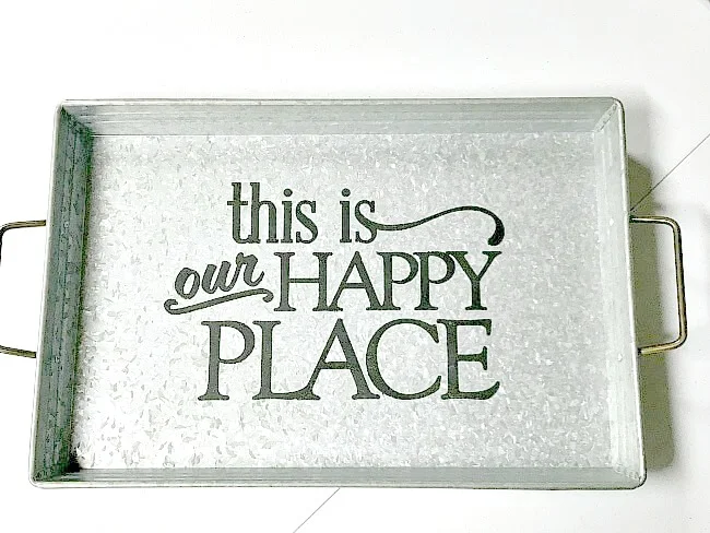 Make a Personalized Galvanized Tray