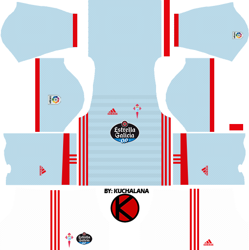 Celta Vigo Kits 2017/18 - Dream League Soccer