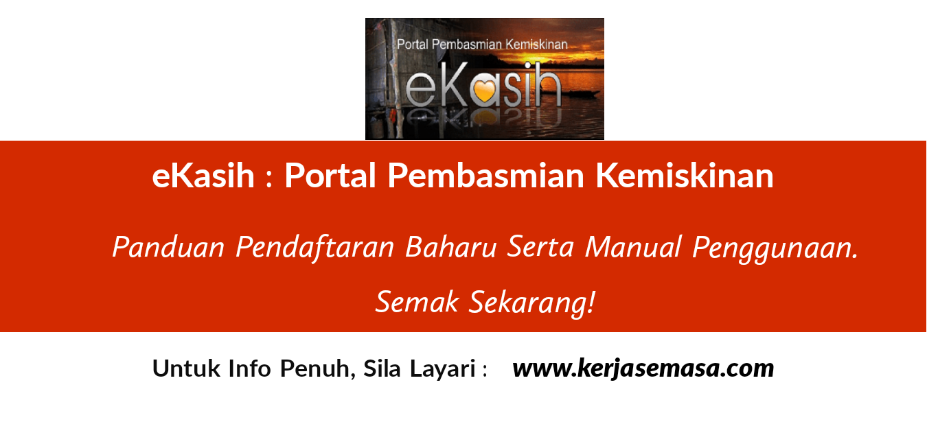 Daftar Ekasih Permohonan Baru Semakan Status Pendaftaran