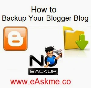 How to Backup Your Blogger Blog : eAskme
