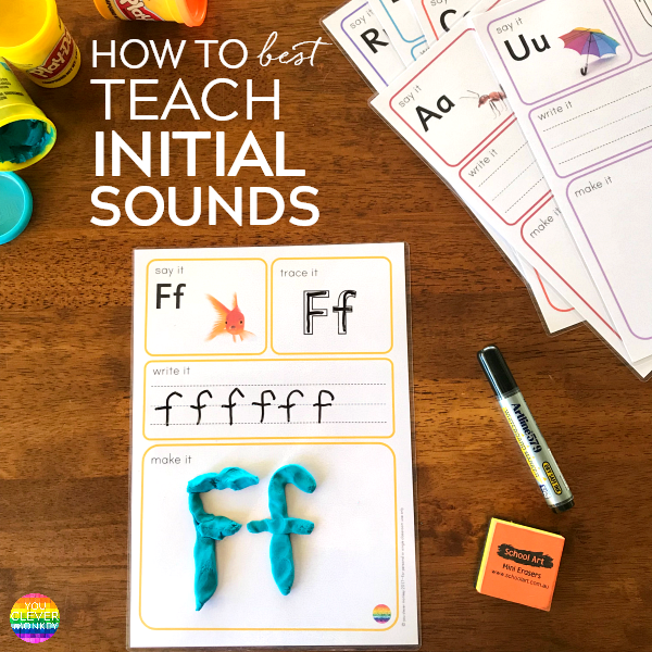 FREE Printable Initial Beginning Sounds Practice with Letter Board