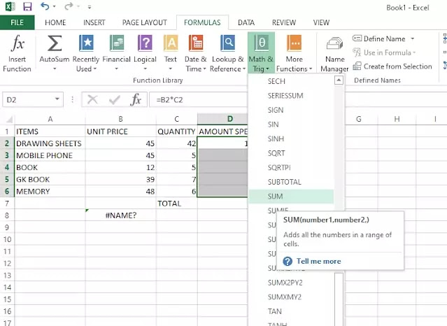 MS EXCEL FORMULAS AND FUNCTIONS MS EXCEL FORMULAS AND FUNCTIONS