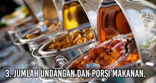 Jumlah undangan dan porsi makanan