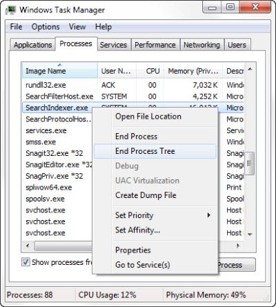 SearchIndexer.exe 란 무엇입니까?