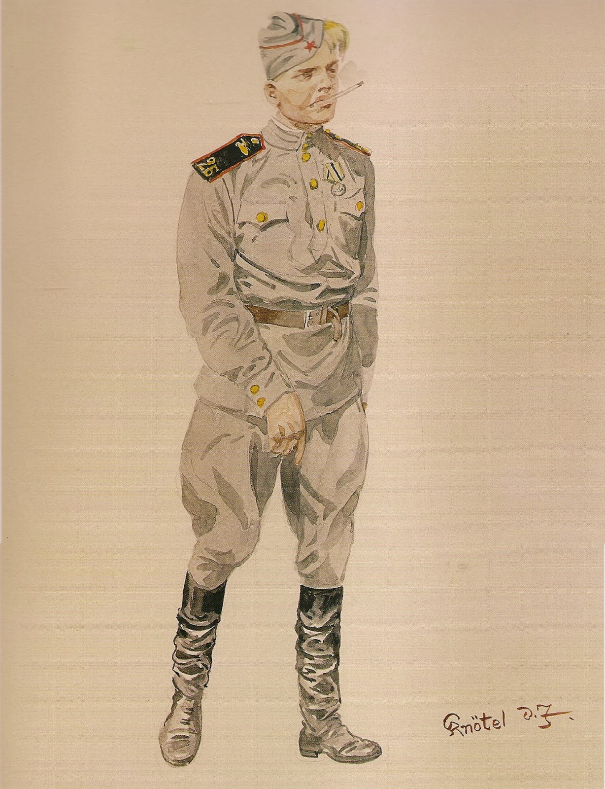Советские солдаты глазами немецкого художника Герберта Кнотеля