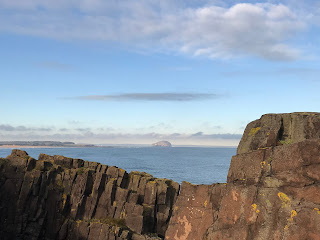 View over rocks at St Baldred's Cradle by Kevin Nosferatu for the Skulferatu Project
