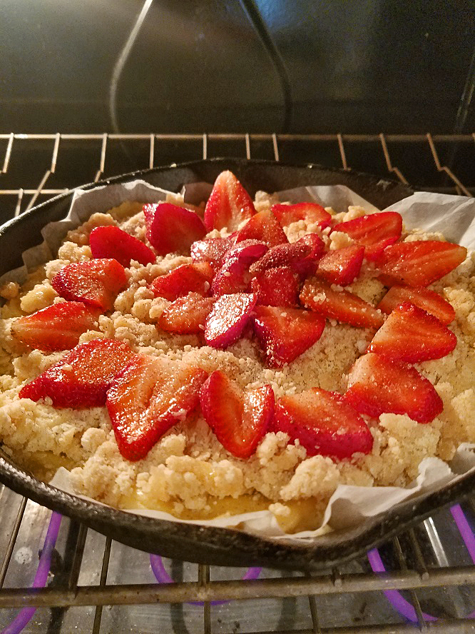 Strawberry Buttermilk Skillet Shortcake What's Cookin' Italian Style