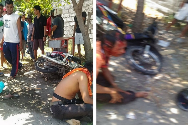 Pedagang ini Berlumuran Darah Setelah Dibacok Orang Tak Dikenal, Premanisme Indonesia Sudah Diluar Batas