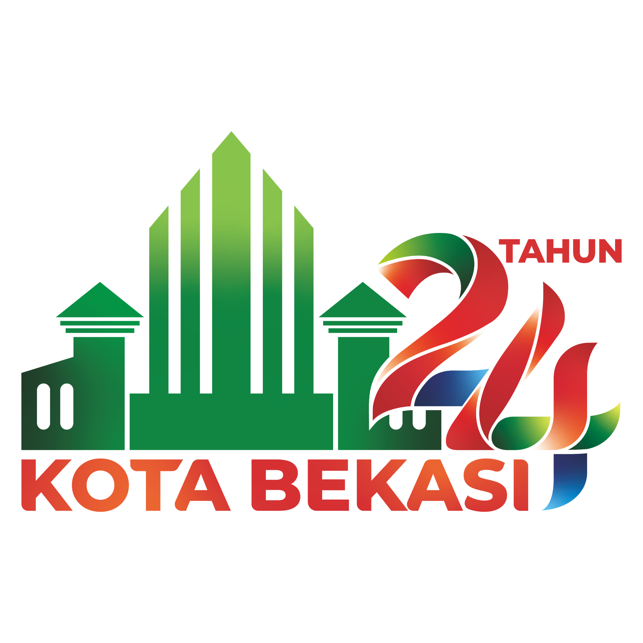 HUT Kota Bekasi ke 24 Logo Vector Format (CDR, EPS, AI, SVG, PNG)