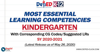 worksheet for kindergarten deped