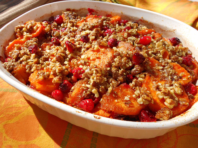 Sweet Potato and Cranberry Bake