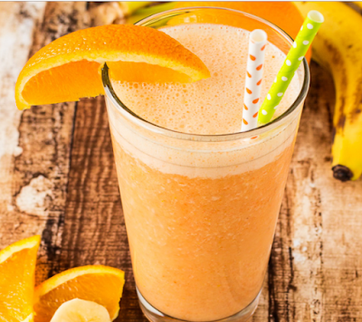 Orange Banana Smoothie #drink 