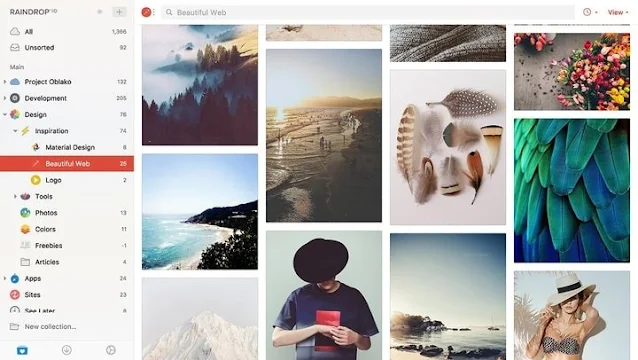 Raindrop.io best bookmark manager application for desktop