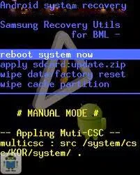 Cara reset android