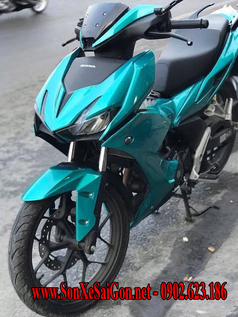 Sơn xe máy Honda Winner X màu xanh lục bảo cực đẹp tại TP.HCM Sơn xe máy Honda Winner X màu xanh lục bảo cực đẹp tại TP.HCM