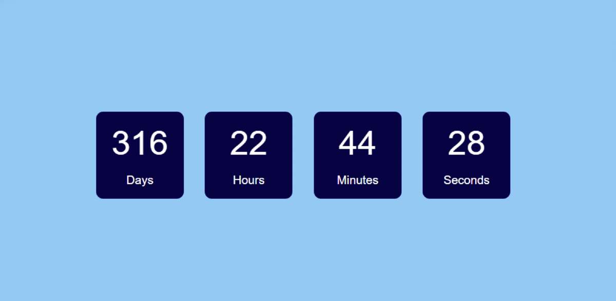 Countdown Timer using JavaScript Countdown Timer using JavaScript