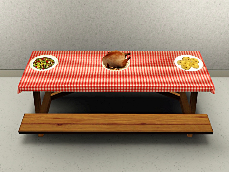My Sims 3 Blog Less Formal Buffet Tables NEW MESHES Picnic, Bar