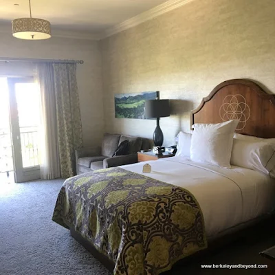 guest room at Allegretto Vineyard Resort in Paso Robles, California