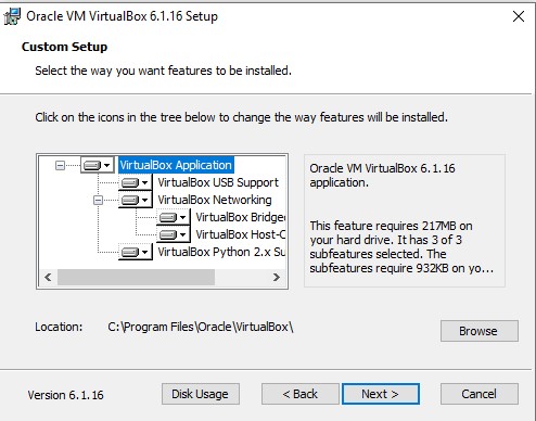 Menu Custom Setup Di Oracle Vm VirtualBox