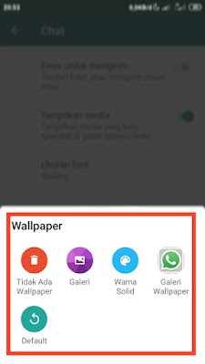 cara mengubah tema whatsapp tanpa aplikasi di android