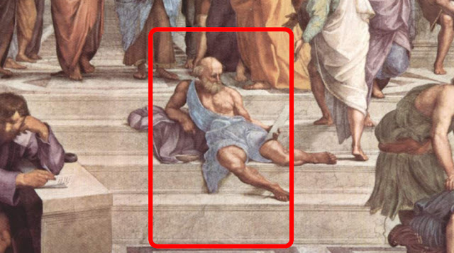 شخصيات لوحة"مدرسة أثينا" للرسام الإيطالي رفائيل