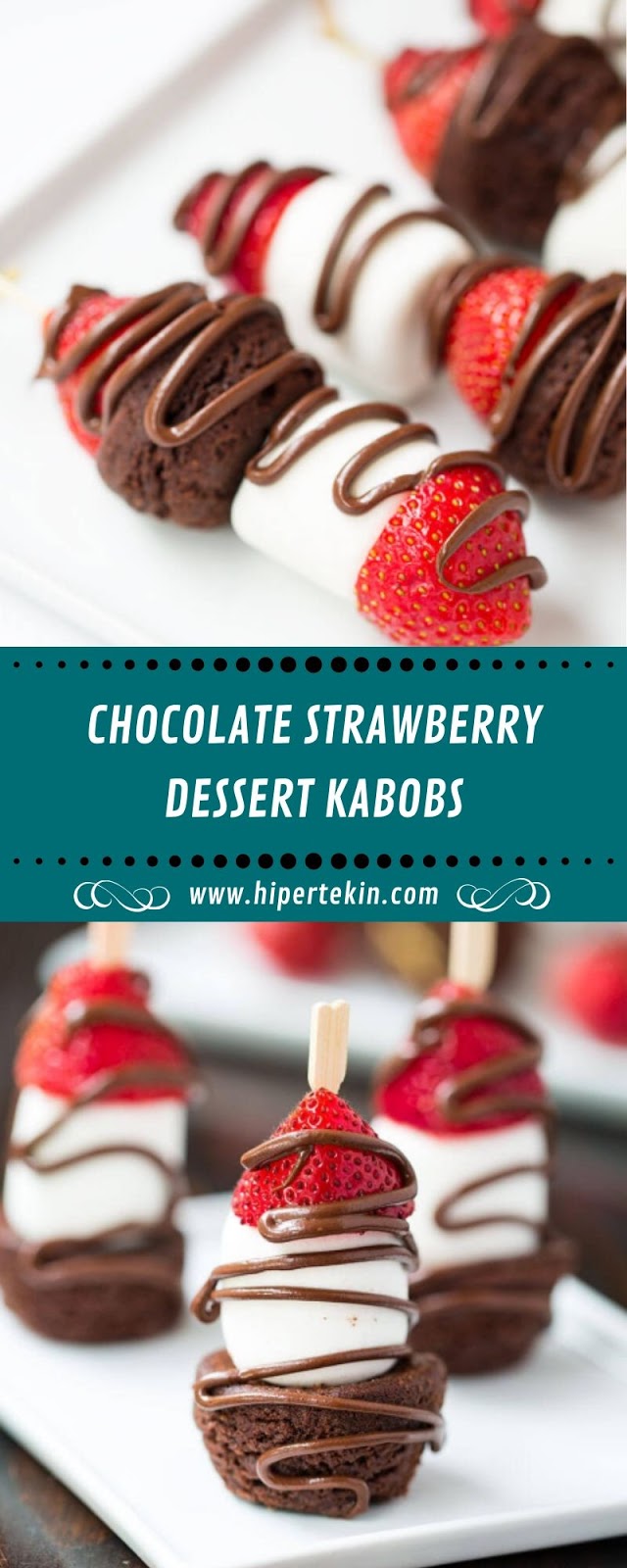 CHOCOLATE STRAWBERRY DESSERT KABOBS