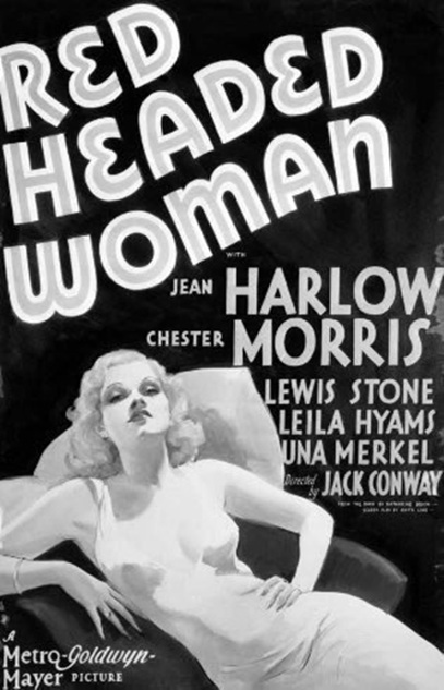 La pelirroja (1932) Jean Harlow (Comedia, Pre-Code)
