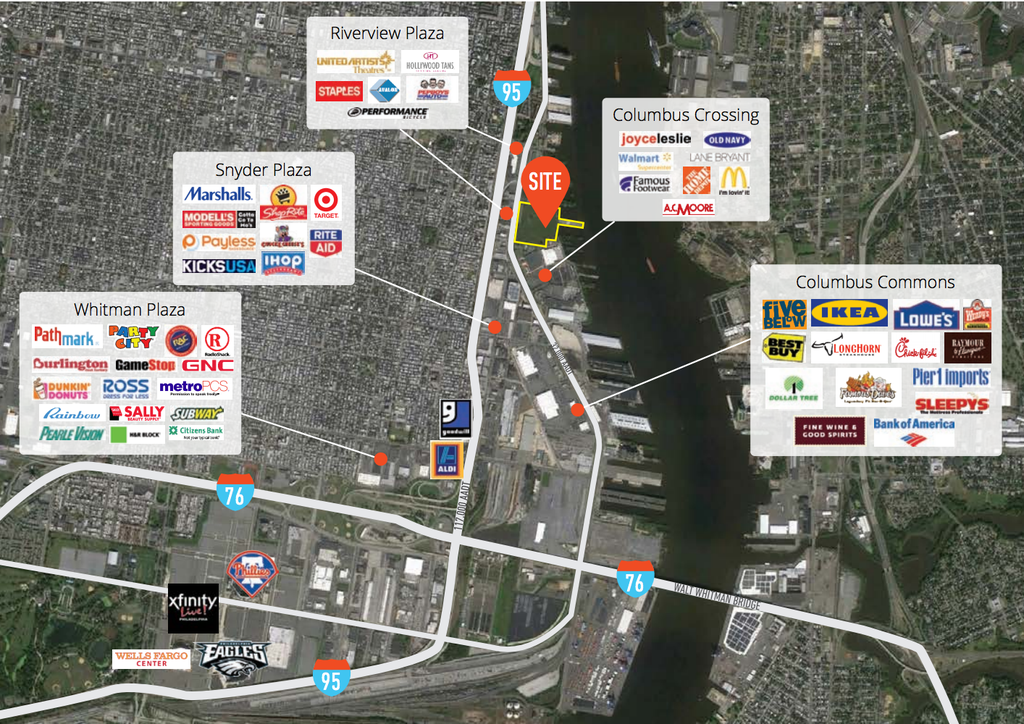 South Philadelphia Maps Septa Transportation Routes & Retail Maps