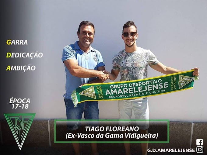|GD Amarelejense| Tiago Floreano é o primeiro reforço!