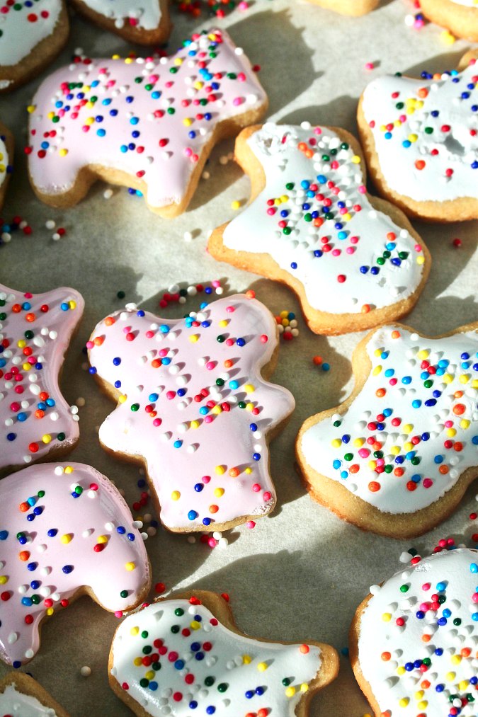 Homemade Circus Animal Cookies with royal icing and sprinkles Homemade Circus Animal Cookies with royal icing and sprinkles