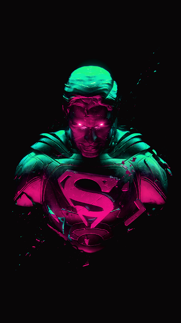 superman wallpaper for amoled screen phone in 1080 x 1920 pixels