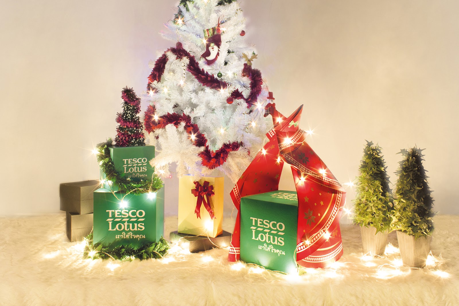 Tesco Lotus Christmas Tree Gift Set Box Packaging Of The World
