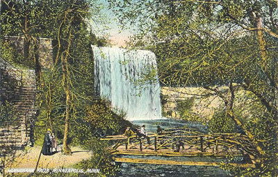 POSTCARDY: the postcard explorer: Minnehaha Falls Bridges
