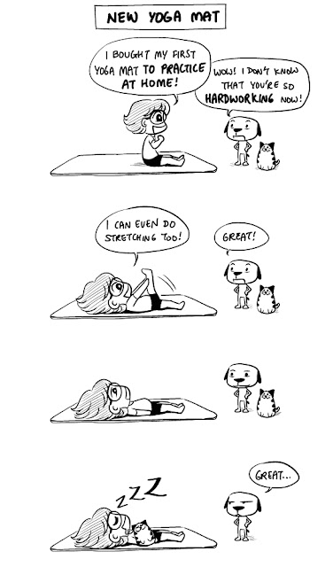 manduka eko mat yoga comics cartoon manga